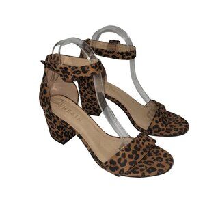 She & In 8 Ankle Strap Leopard Sandals Feminine Retro Mobwife OfficeSiren‎ Y2K